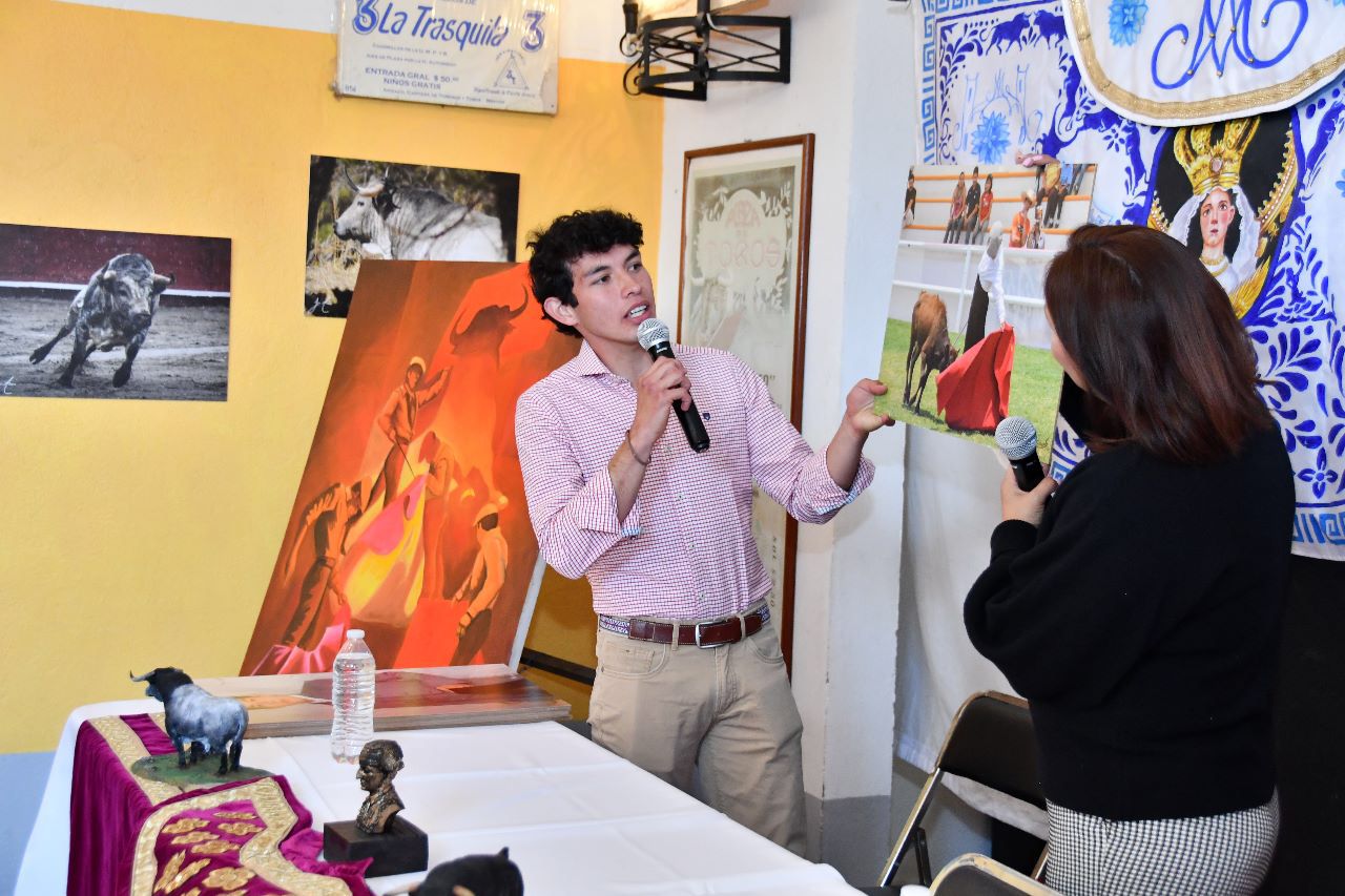 Comparte el torero Isaac Fonseca su experiencia taurina en Huamantla